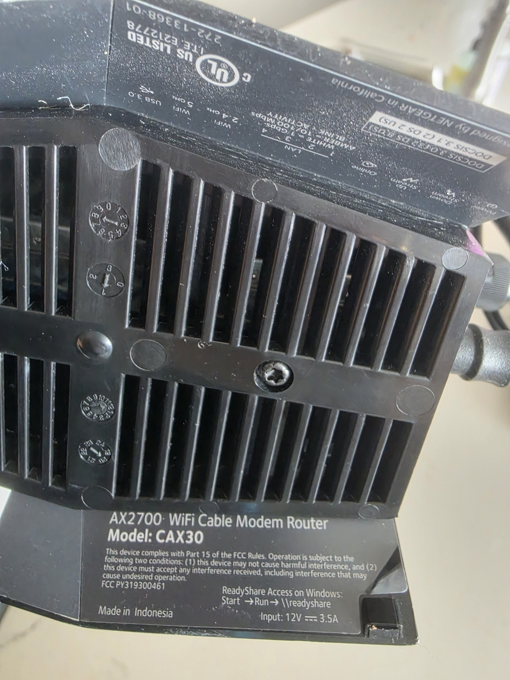 AX2700 CA X30 Cable Modem Router - Black - Picture 2 of 5